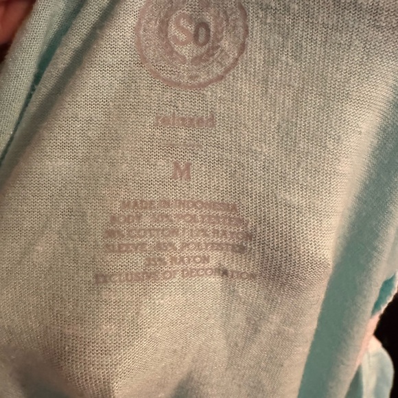 SO women’s short sleeve tshirt, blue and white, medium - Picture 4 of 8